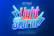 © robby - lightning bolt storm editable text effect
