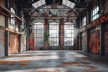  Expansive Industrial Space with Rustic Charm and Natural Light