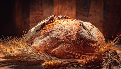 Wall Mural -  Homemade wholemeal bread freshly baked 