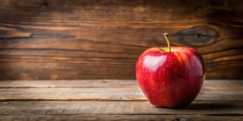 Red apple isolated on rustic wooden background, red, apple, isolated, wooden, background, healthy, fruit, organic, natural, fresh