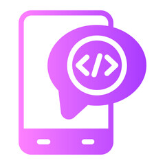coding gradient icon
