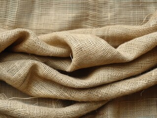 Canvas Print - Brown Burlap Fabric, Weave Texture