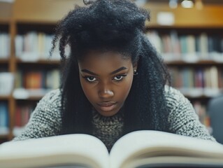 Poster - Deep in Study at Library