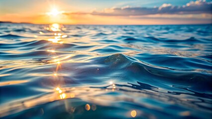 Wall Mural - ephemeral shimmer: a dance of light and water ai generated