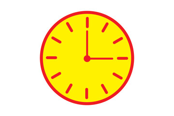 Wall Mural - Set of clock icons. Clock, time.