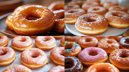 Sticker - donuts with icing sugar