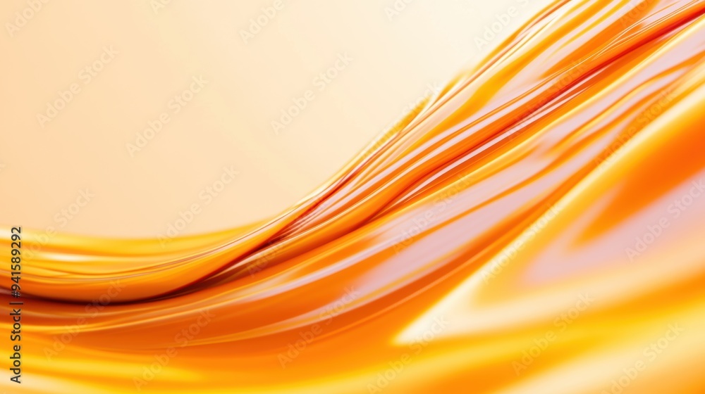 A vibrant swirl of orange fabric creating a dynamic and energetic ...