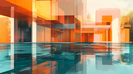 Abstract architecture. Abstract. Illustration