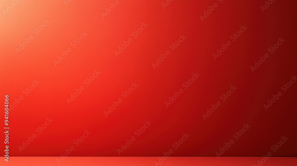 Vibrant red background with smooth gradient, ideal for creative ...