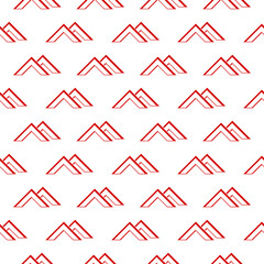 Sticker - Home Roof icon seamless pattern