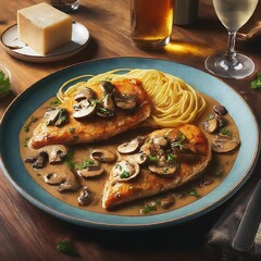 Wall Mural - Chicken Marsala - Tender Chicken in Rich Marsala Sauce