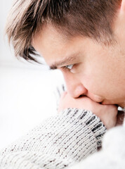 Canvas Print - Sad Young Man