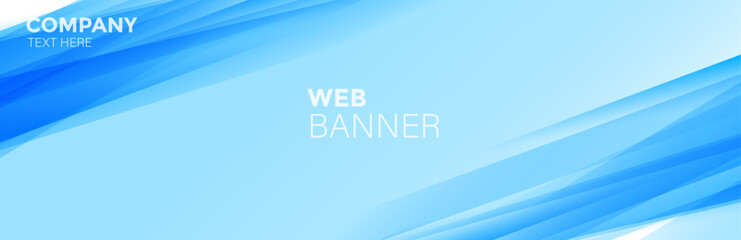 Poster - abstract blue background, Blue banner