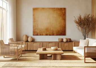 Wall Mural - Minimalist Living Room.