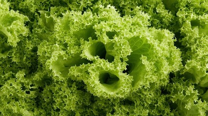 Wall Mural -   A close-up of several lettuces with a gap in the center