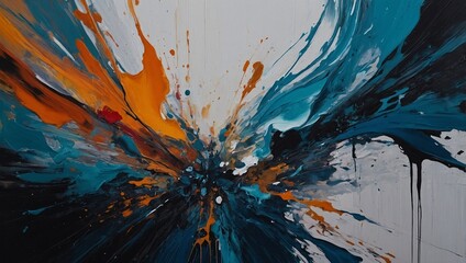 Abstract painting in a contemporary art style