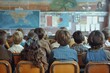© Minerva Studio - Elementary school students sitting at desks listening to teacher in classroom