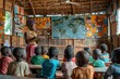 © Minerva Studio - Young female teacher giving lesson to her students in african school