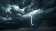 © JP STUDIO LAB - A summer thunderstorm with heavy rain, gusty winds, and flashes of lightning brightening the dark clouds