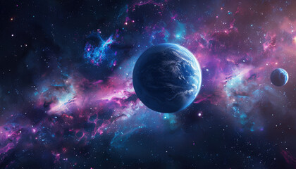 Wall Mural - universe space way