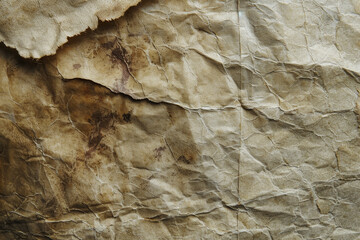 Wall Mural - A piece of paper with a brownish color and some dirt on it