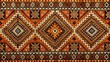 © Four888 - Tribal Tapestry: Orange, Brown, Black, Patterns, Ethnic, Cultural, Intricate
