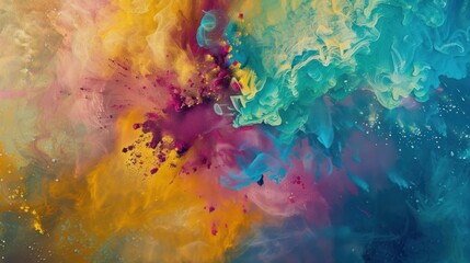 Poster - Abstract Swirling Colors