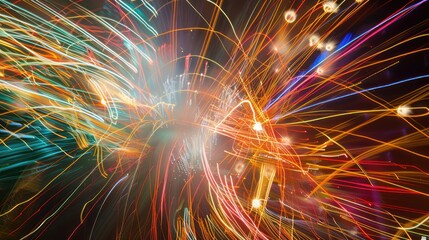 Canvas Print - Abstract Light Trails