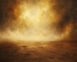 © DigitalArt - A stunning landscape featuring a golden smoky sky combined with muted earth tones, evoking a sense of mystery and tranquility.