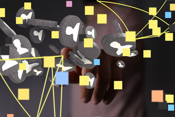Poster - conference team work connection digital concept