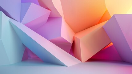 Kotlin multiplatform mobile tutorials featuring colorful geometric forms, giant money sculptures, Berlin secession style, and creative graphics.