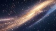 © pier - bright galaxy star trail dust particles magic wish movie title cinematic graphics