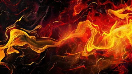 Poster - Abstract Fire and Smoke