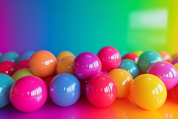 Wall Mural - colorful easter eggs on white