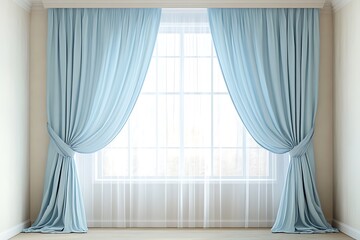 Canvas Print - curtains in the room