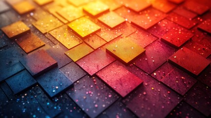 Abstract Colorful Cubes