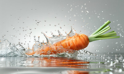 carrots in water