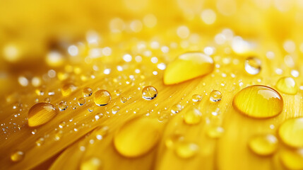 water yellow drops