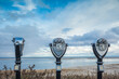 © Danita Delimont - USA, Massachusetts, Cape Cod, Chatham. Chatham Harbor, observation binoculars