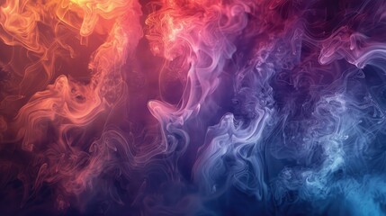 Colorful smoke swirls