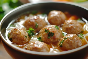 Wall Mural - Tendon Meatballs, This variety contains beef tendons, giving the meatballs a chewy texture.