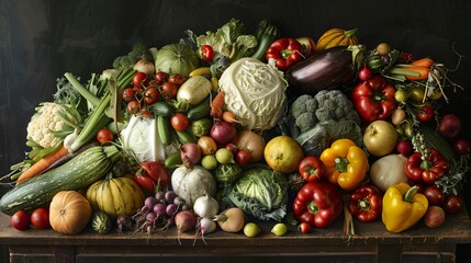 Wall Mural - pile of vegetables