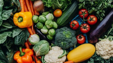 Wall Mural - pile of vegetables