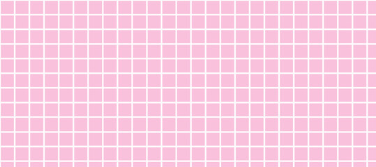 Wall Mural - Pink simple plaid flannel background vector illustration.