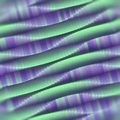 Leinwandbilder - Digital illustration of multicolored geometric shapes forming mesmerizing. 3d rendering