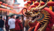 © anandart - Dragon dance during Chinese New Year street celebration