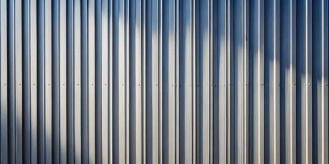 Light gray metal siding casting dramatic shadows , metal, siding, light gray, shadows, architectural, texture, pattern