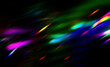 © one - Colorful glow sparks of light texture. Orange red rays on dark blue abstract layer black background .Crystal flare abstract effect. Holographic sunlight reflection wallpaper, colorful glare bokeh.