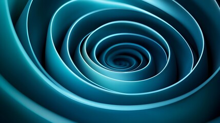 Wall Mural - Abstract Teal Spiral Background Texture