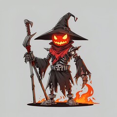 Sticker - Pumpkin Wizard